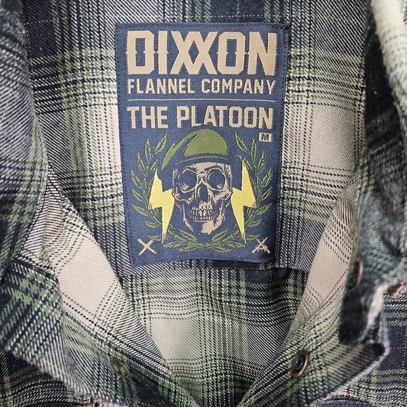 Dixxon Flannel Company The Platoon Pearl Snap Plaid Shirt Men's Sz M Long Sleeve - Picture 6 of 10